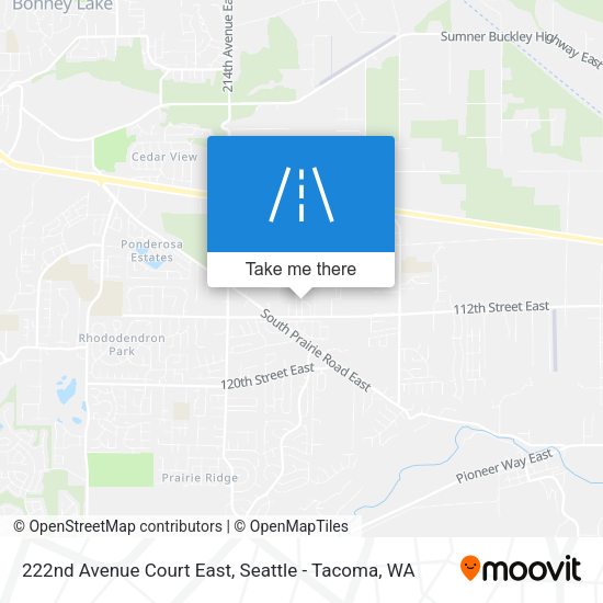 222nd Avenue Court East map