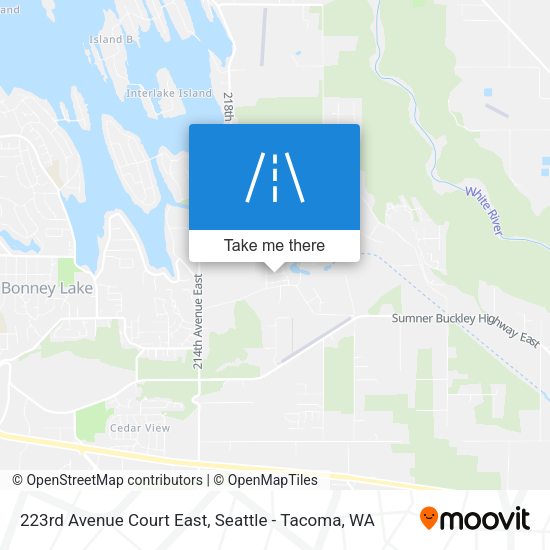 223rd Avenue Court East map
