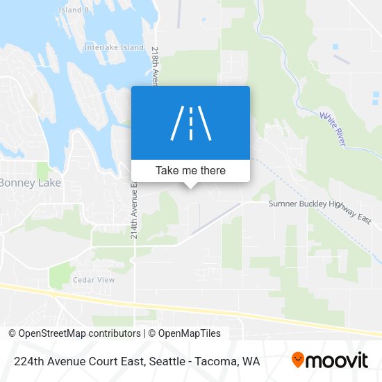 224th Avenue Court East map