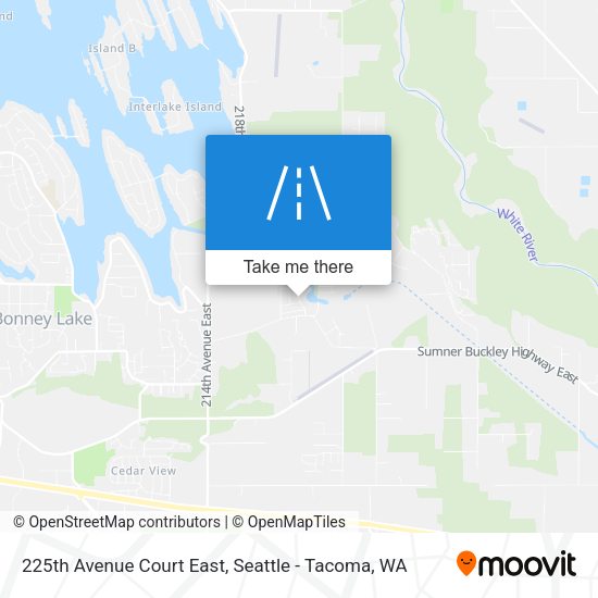 Mapa de 225th Avenue Court East