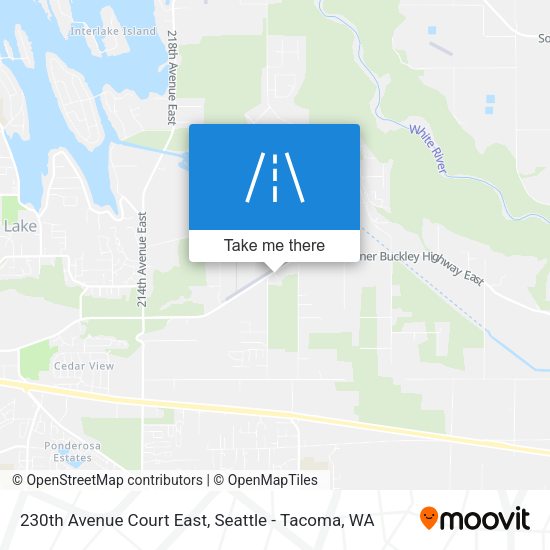 Mapa de 230th Avenue Court East