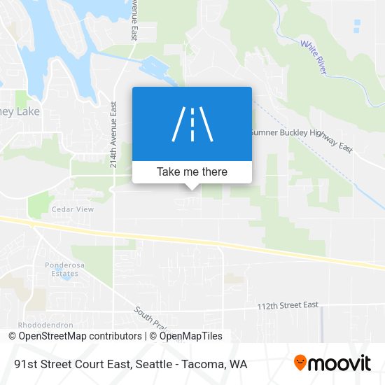 Mapa de 91st Street Court East