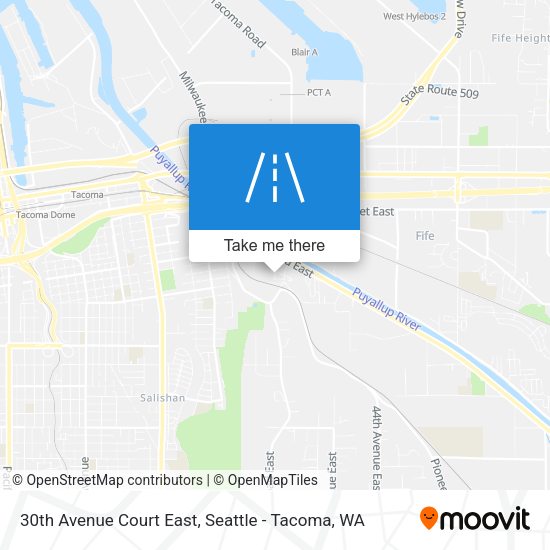 30th Avenue Court East map