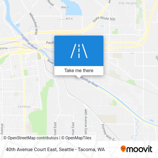 40th Avenue Court East map