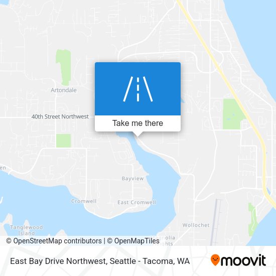 East Bay Drive Northwest map