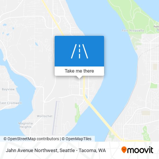 Jahn Avenue Northwest map