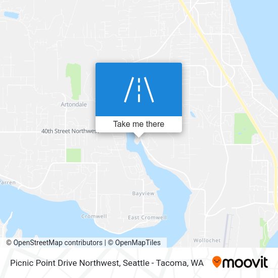 Picnic Point Drive Northwest map