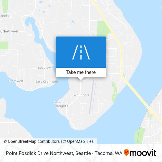 Point Fosdick Drive Northwest map