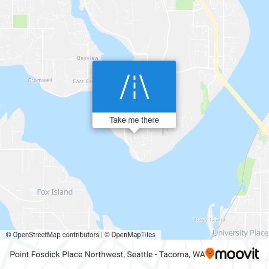 Mapa de Point Fosdick Place Northwest