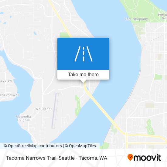 Mapa de Tacoma Narrows Trail
