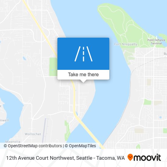 Mapa de 12th Avenue Court Northwest