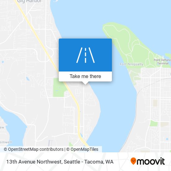 13th Avenue Northwest map