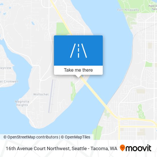 Mapa de 16th Avenue Court Northwest