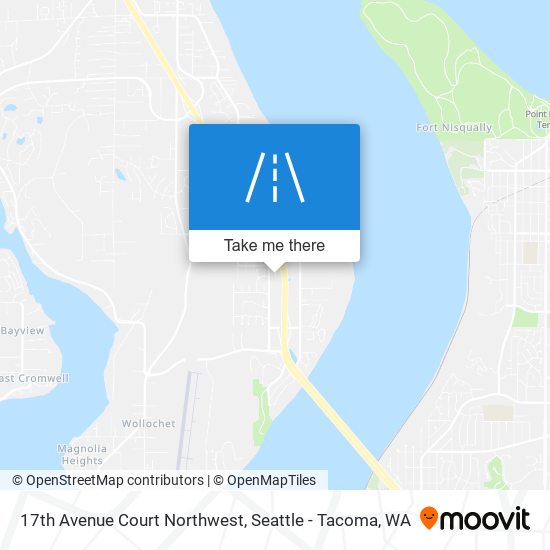 17th Avenue Court Northwest map