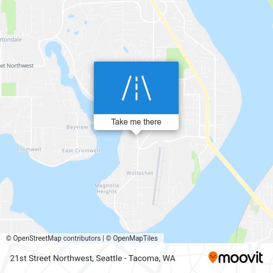 21st Street Northwest map