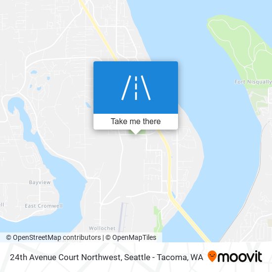 24th Avenue Court Northwest map