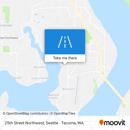 25th Street Northwest map