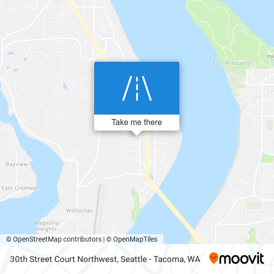 Mapa de 30th Street Court Northwest