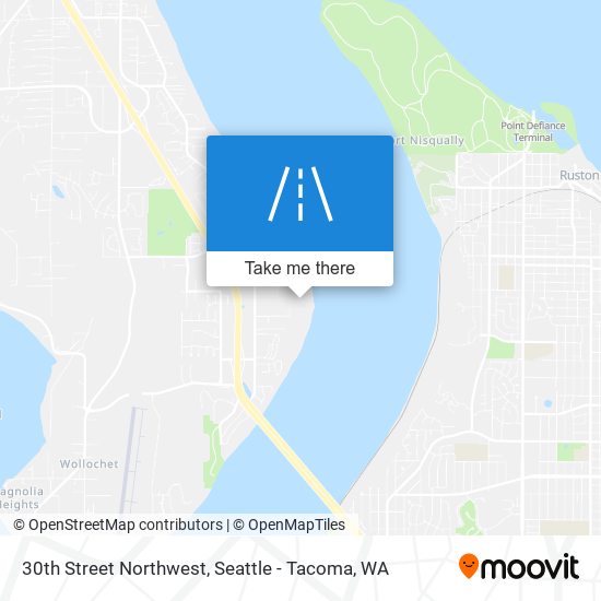 30th Street Northwest map