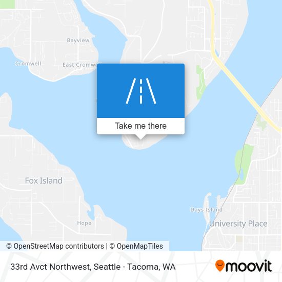 33rd Avct Northwest map