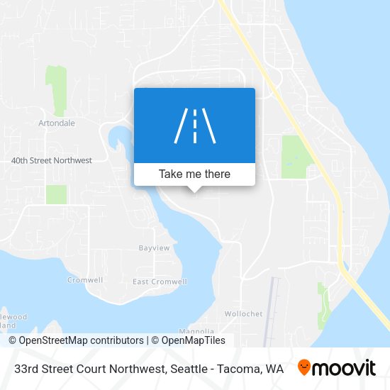 Mapa de 33rd Street Court Northwest