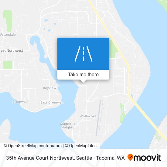 Mapa de 35th Avenue Court Northwest