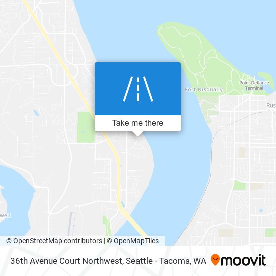 Mapa de 36th Avenue Court Northwest