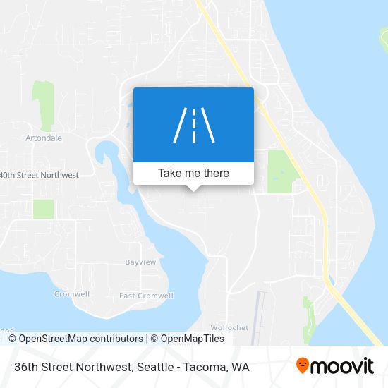 36th Street Northwest map