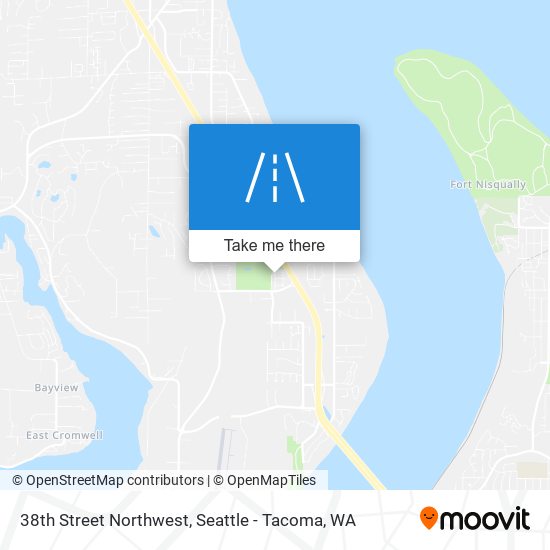 38th Street Northwest map