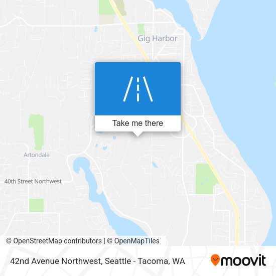 42nd Avenue Northwest map