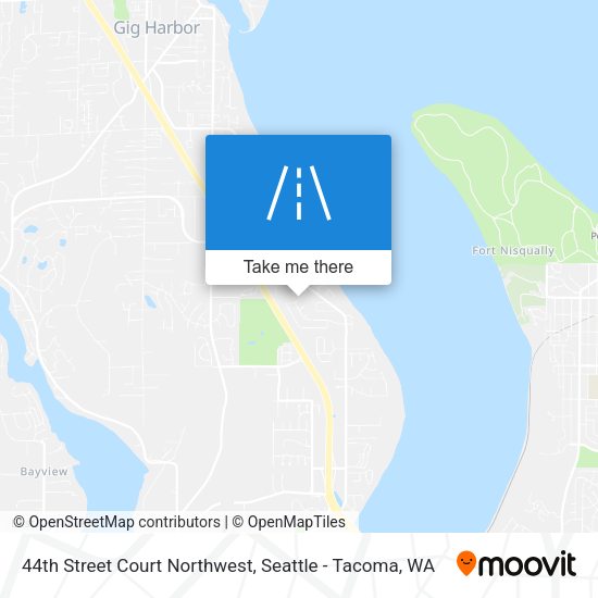 Mapa de 44th Street Court Northwest