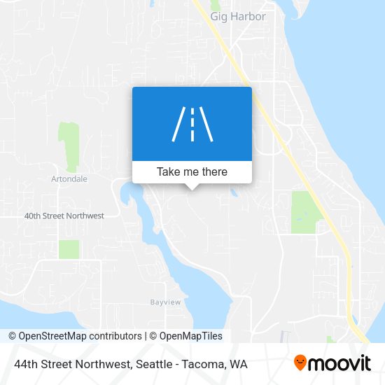 44th Street Northwest map