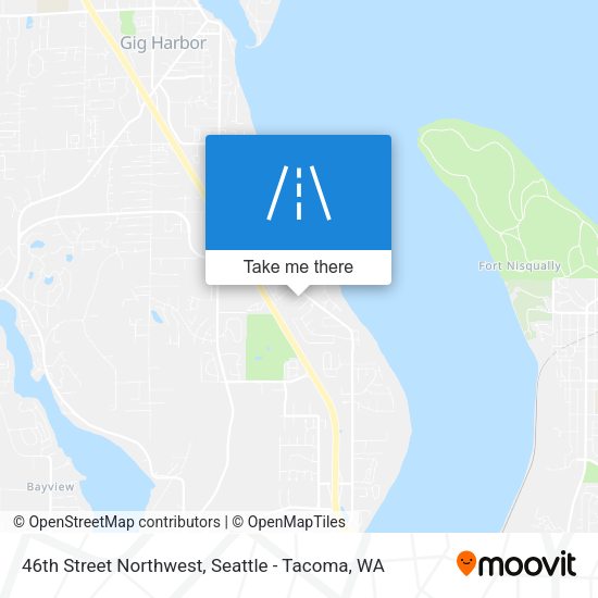 46th Street Northwest map