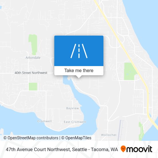 Mapa de 47th Avenue Court Northwest