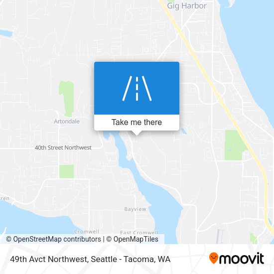 49th Avct Northwest map