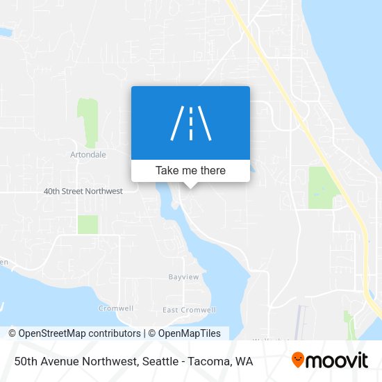 50th Avenue Northwest map