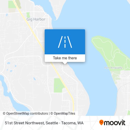 51st Street Northwest map