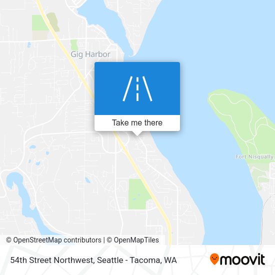 54th Street Northwest map