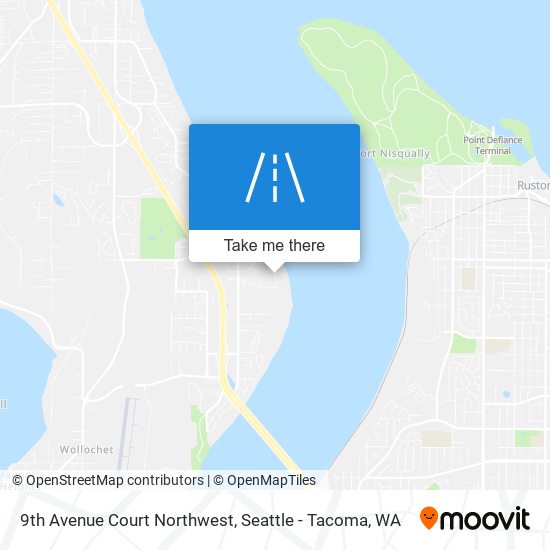 Mapa de 9th Avenue Court Northwest