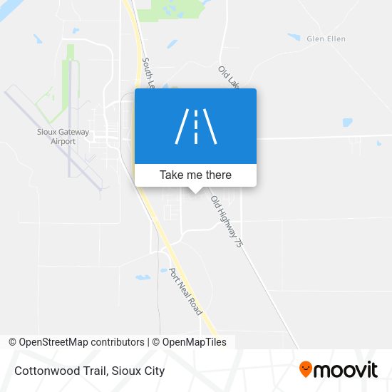 Cottonwood Trail map