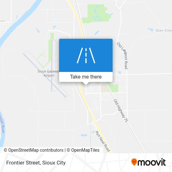 Frontier Street map