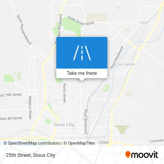 Mapa de 25th Street