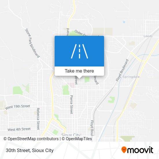 30th Street map