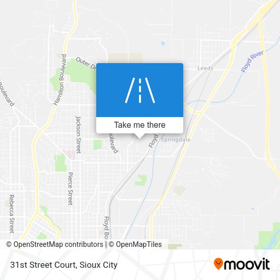 31st Street Court map
