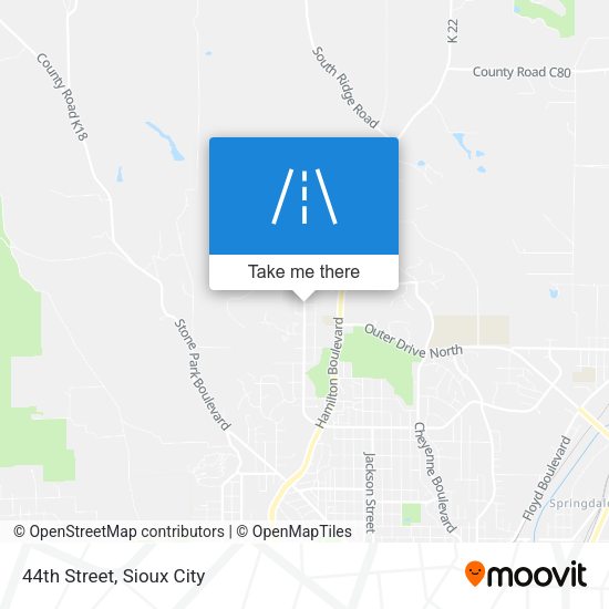 44th Street map