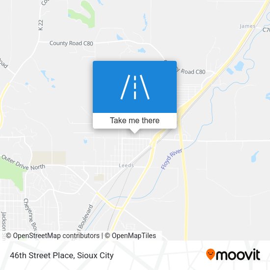 Mapa de 46th Street Place