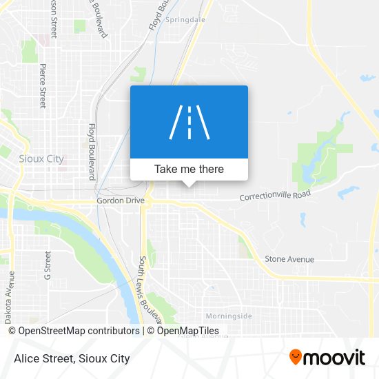 Mapa de Alice Street