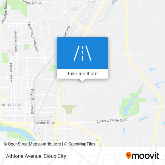 Mapa de Athlone Avenue