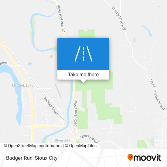 Mapa de Badger Run