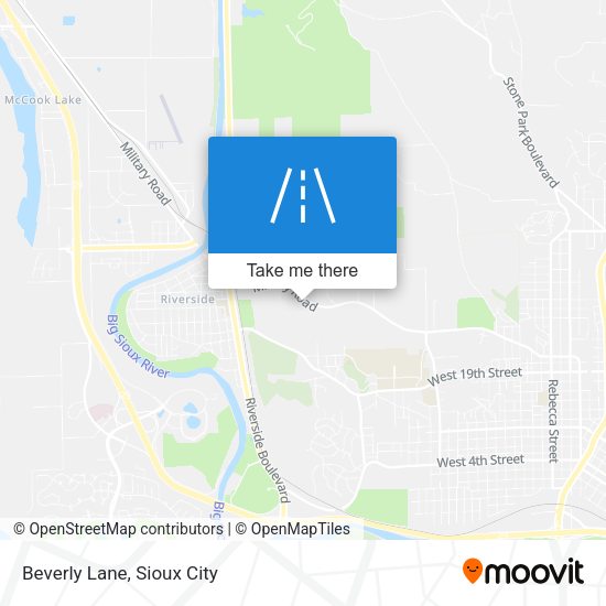 Beverly Lane map